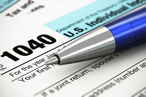 IRS 1040 form - tax problems