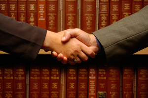 finding your bankruptcy lawyer - handshake